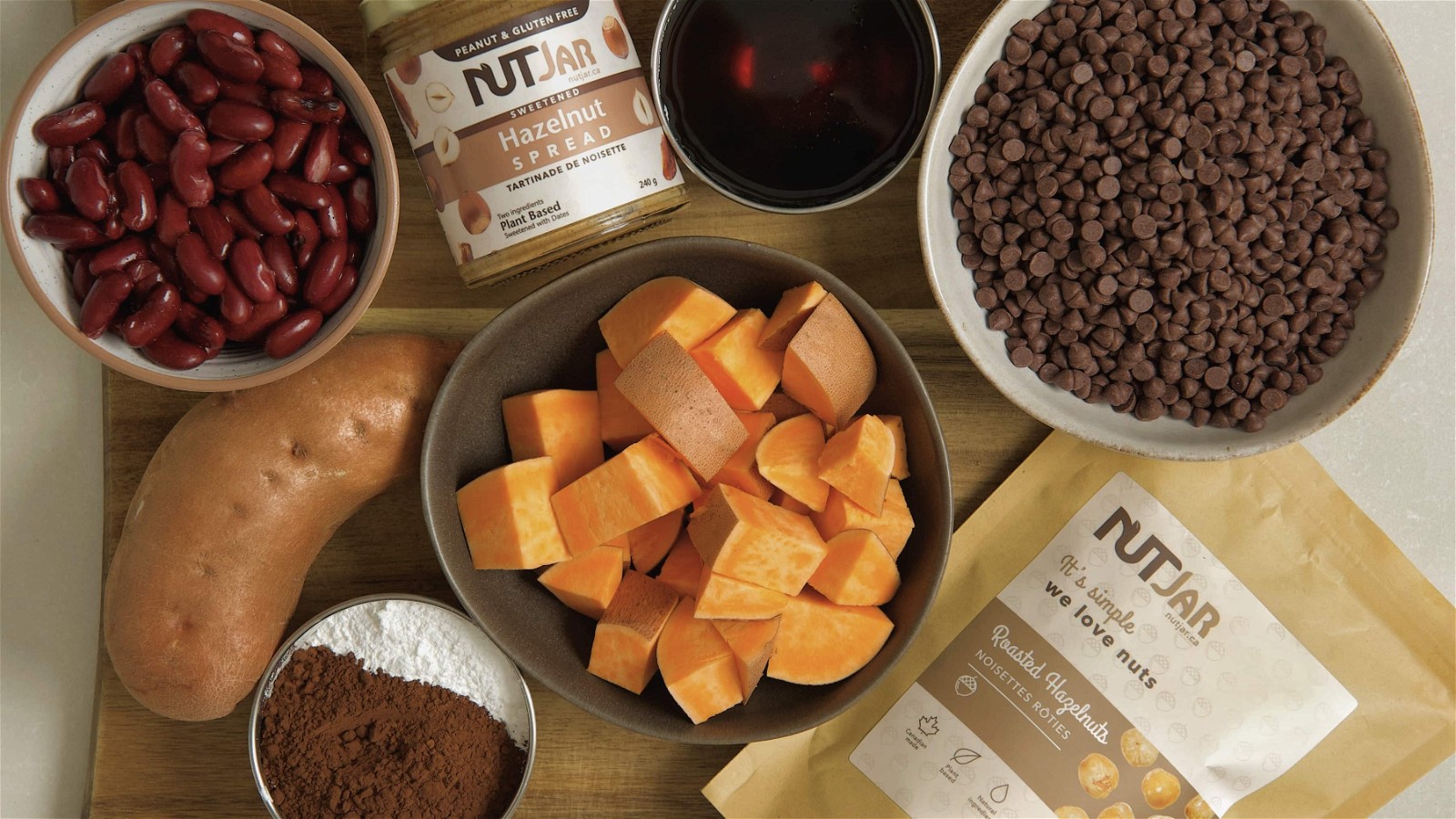 Image of Hazelnut Brownie with sweet potato