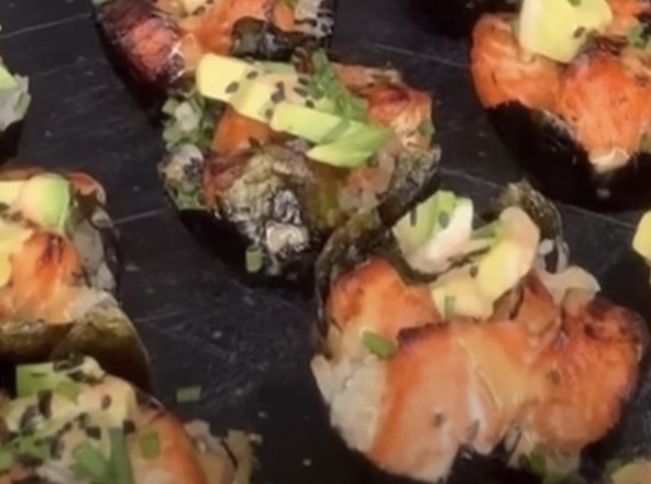 Image of Smoked Maple Syrup Salmon Bites!