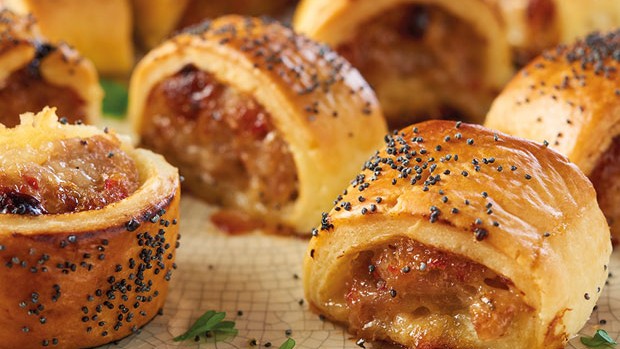 Image of CHEESE & CHILLI SAUSAGE ROLLS