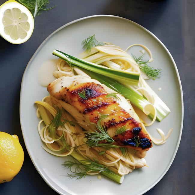 Image of Lemon Chicken with Leeks and Fennel