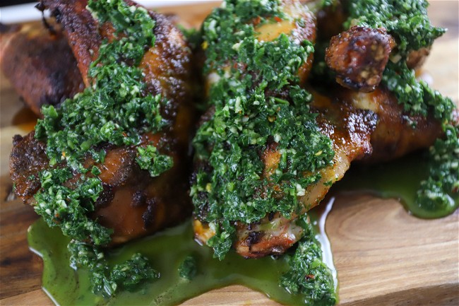 Image of Chicken Quarters with Dill Chimichurri