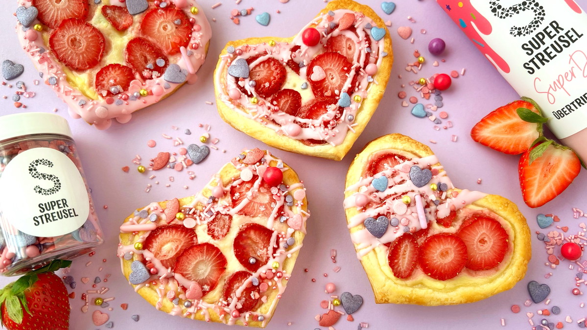 Aardbeienhartjes voor Moederdag