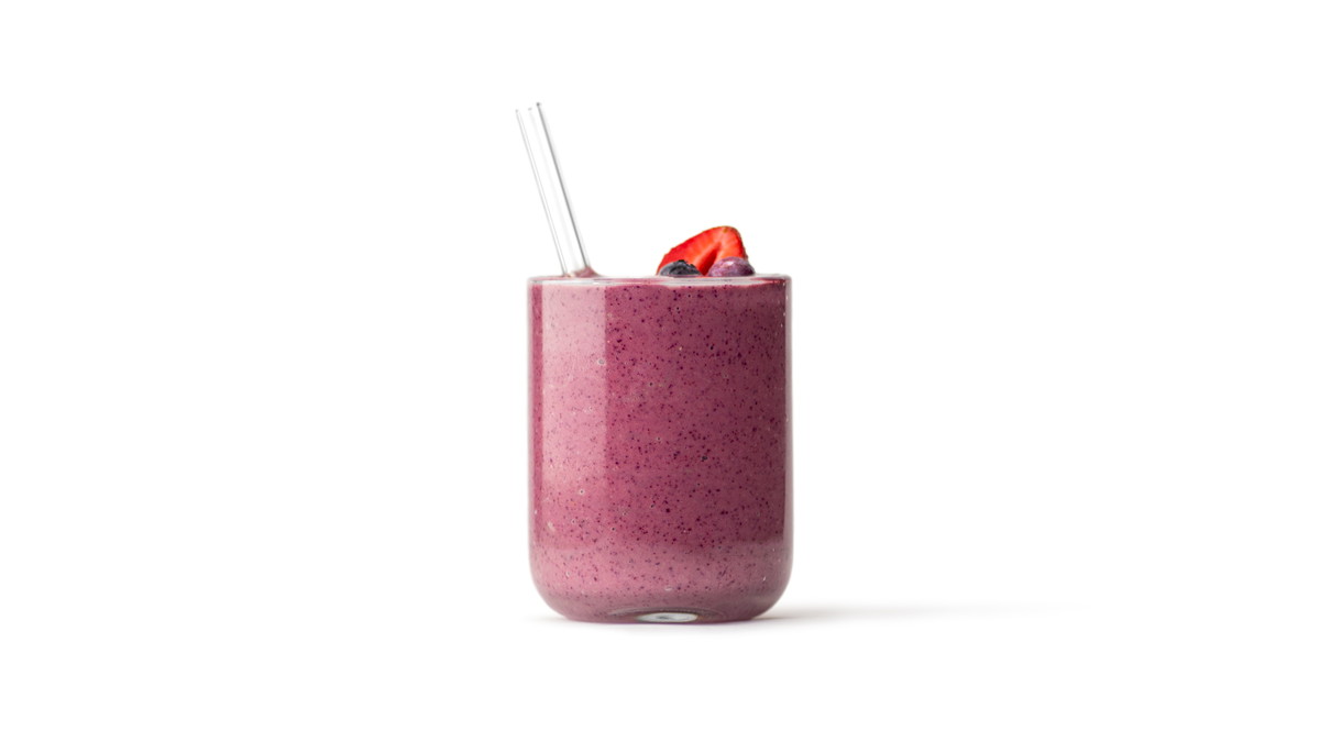 blueberry-hemp smoothie