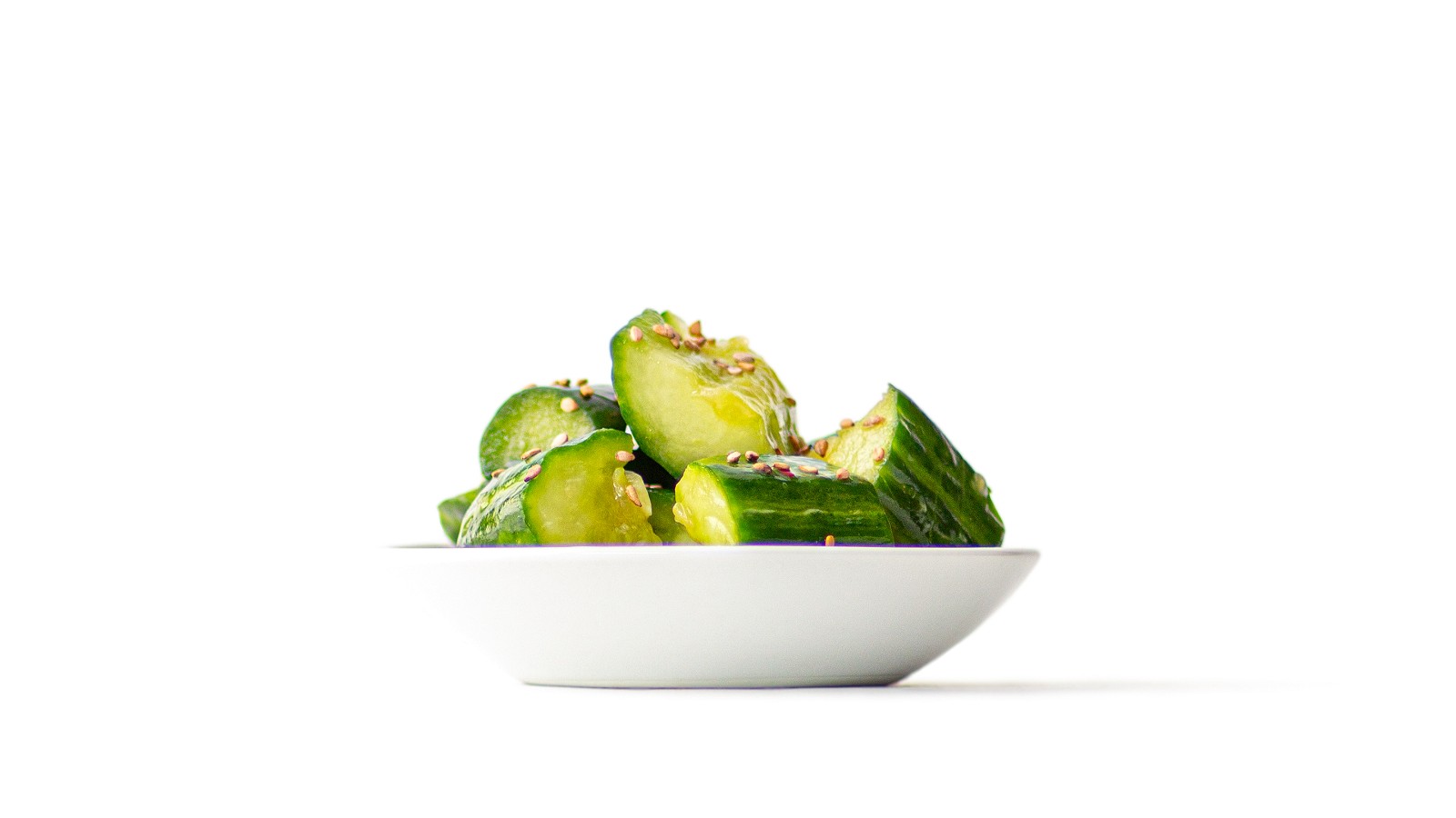 Image of smashed cucumbers