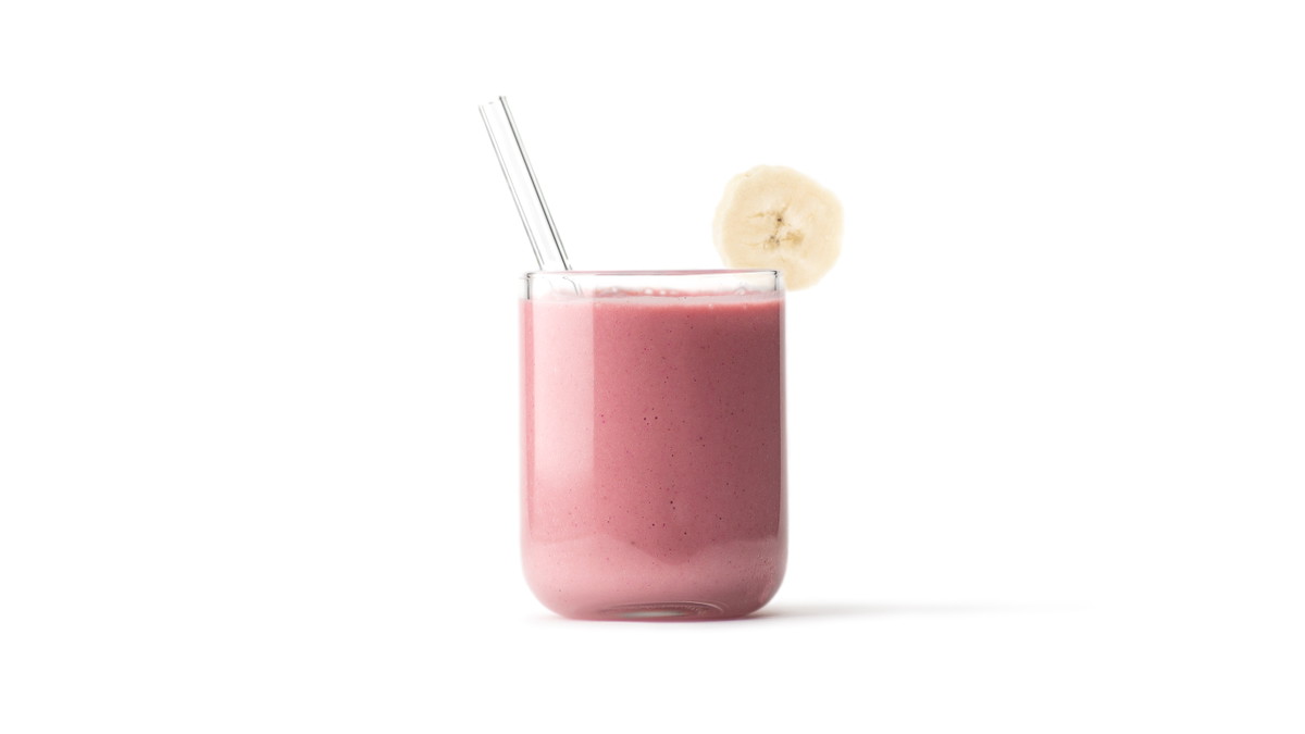 strawberry-vanilla smoothie