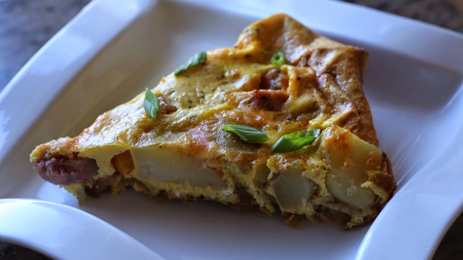 Image of Simple Asparagus, Ham, and Gruyère Frittata with Extra Virgin Olive Oil