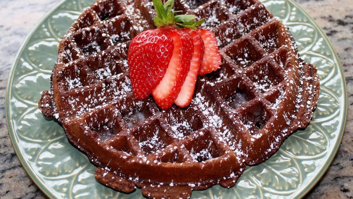 Image of Chocolate Blood Orange Waffles