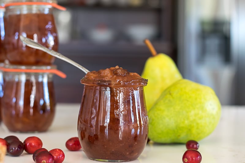 Cranberry Pear White Balsamic Jelly