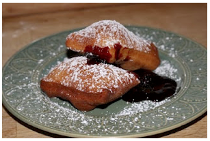 French Beignets With Aged Blackberry-Ginger Balsamic Reduction