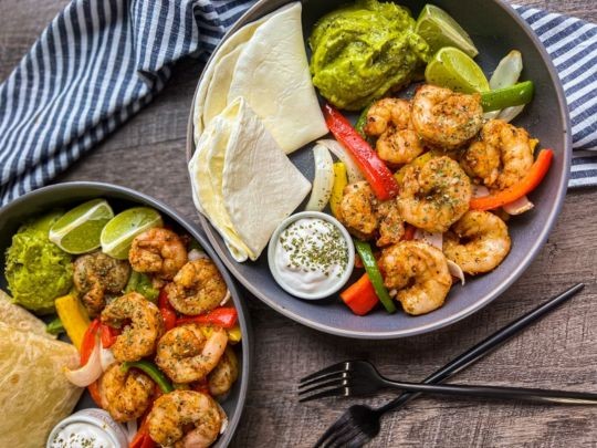 Image of Sheet Pan Shrimp Fajitas