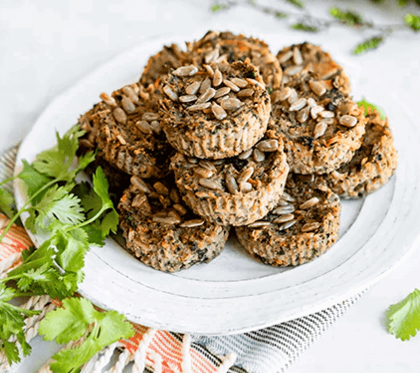 Savory Shiitake Muffins with Sunflower Seeds