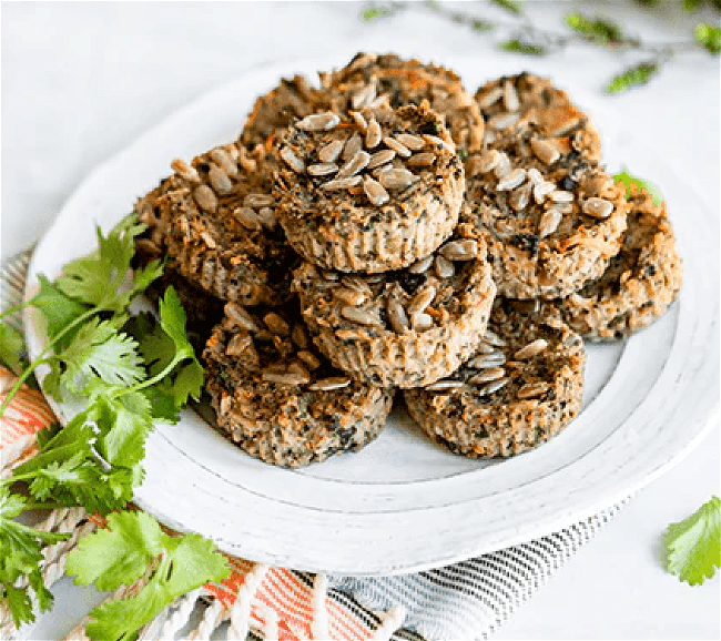 Image of Savory Shiitake Muffins with Sunflower Seeds