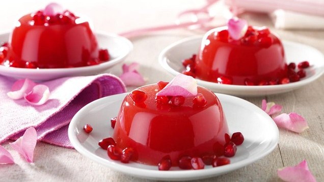 Image of Pomegranate And Rose Jellies Recipe