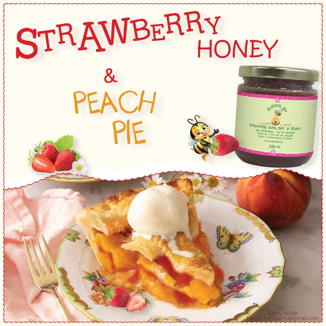 Image of Peach Pie with Strawberry Honey Recipe