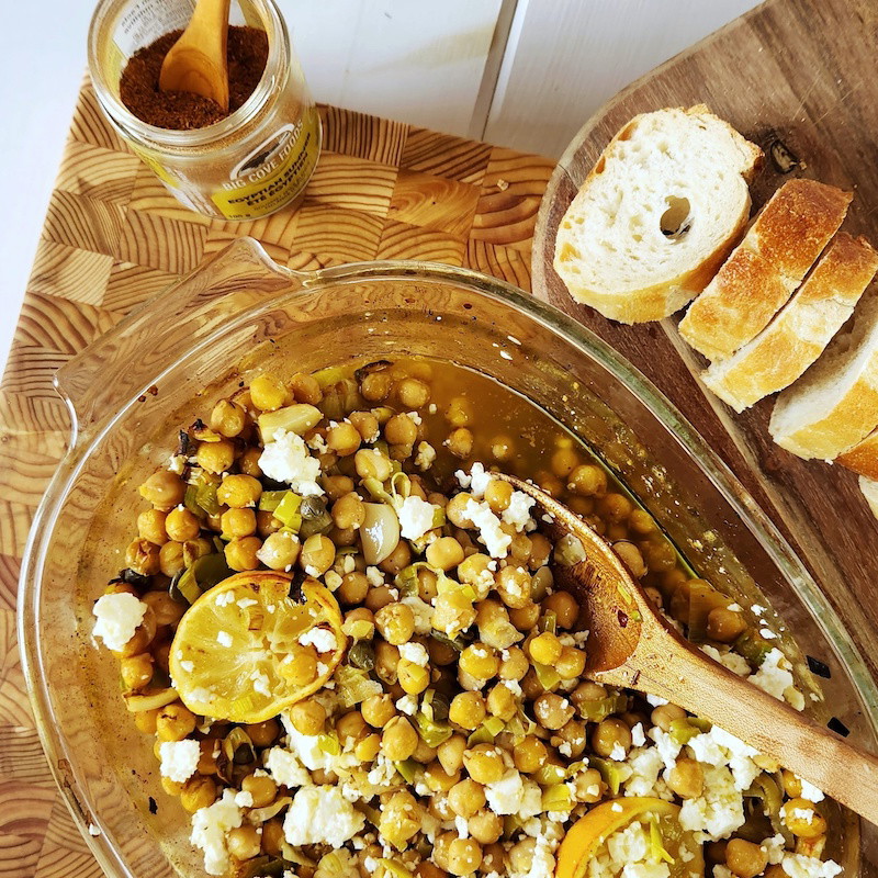 Egyptian Summer Braised Chickpeas