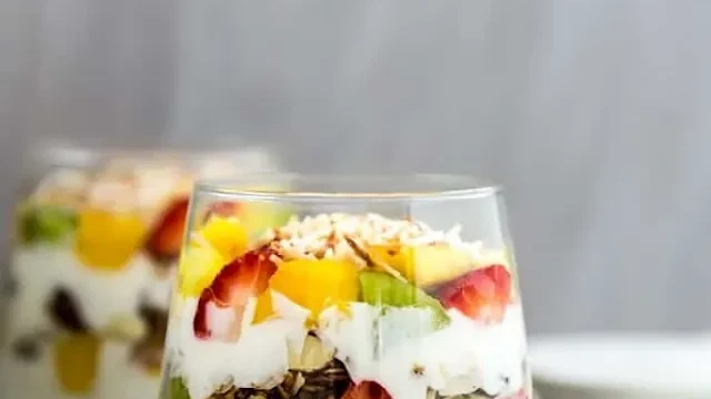 Image of Tropical Honey Granola Parfait Recipe