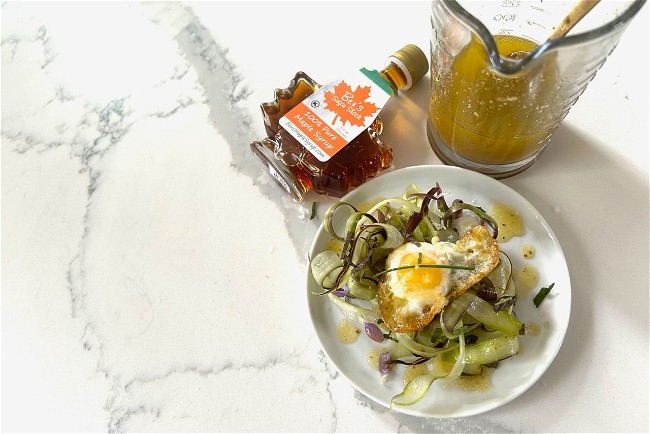 Image of Maple Vinaigrette w/ Shaved Spring Veggies