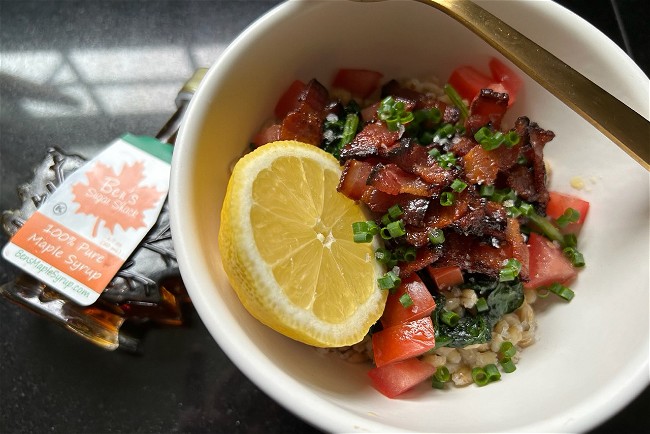 Image of Pearl Barley and Maple Bacon Grain Bowl