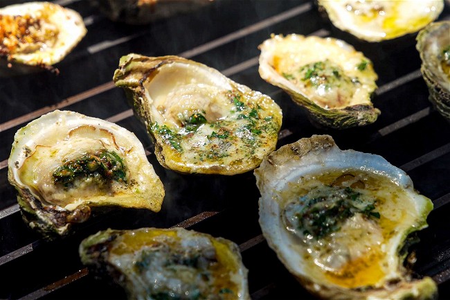 Image of Grilled Oysters with Fish Monger Butter and Parmesan
