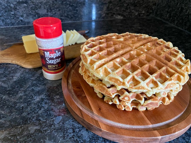 Image of Maple Sugar Yeasted Waffles Recipe