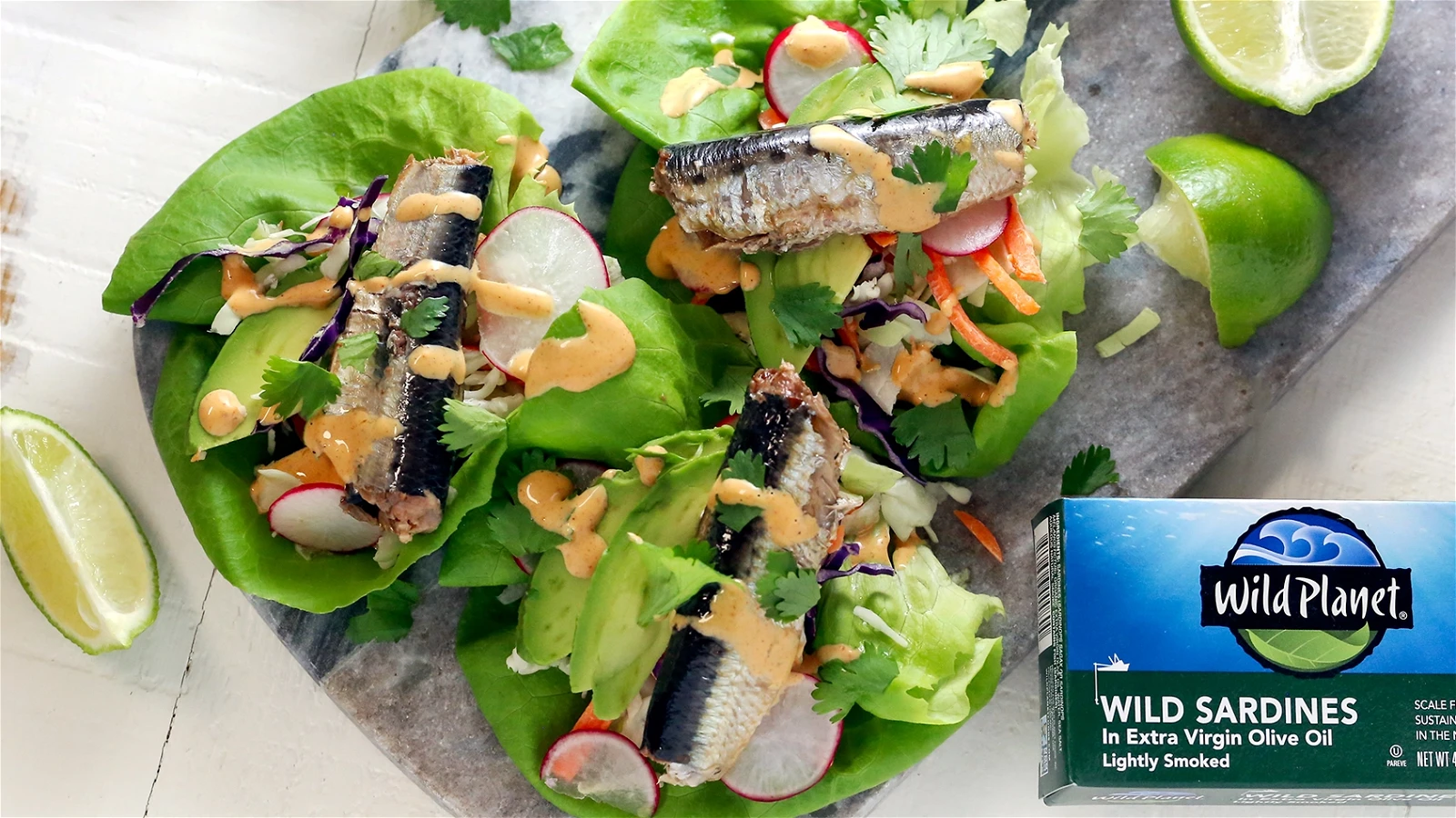 Sardine Taco Lettuce Wraps | Wild Planet Foods
          
       recipe