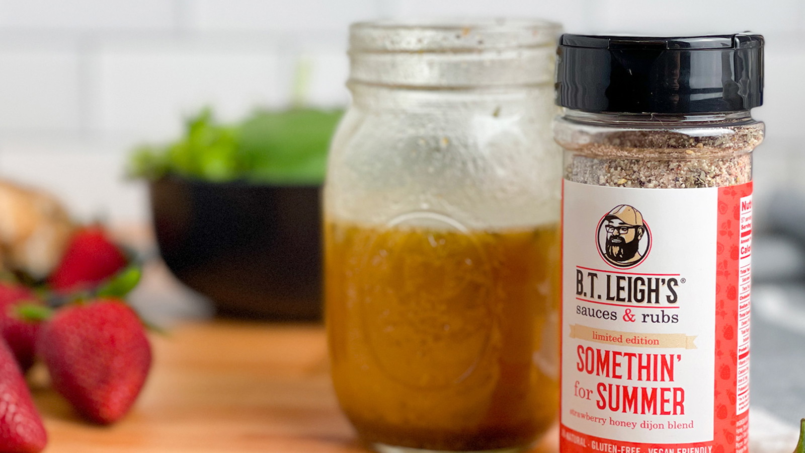B.T. Leigh's Summer Vinaigrette | Strawberry Honey Dijon Dressing