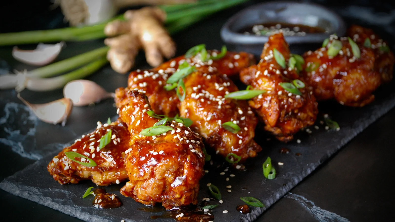 Image of Chicken Wings - Honey, Soy, Ginger, Tangerine Balsamic Glazed Wings