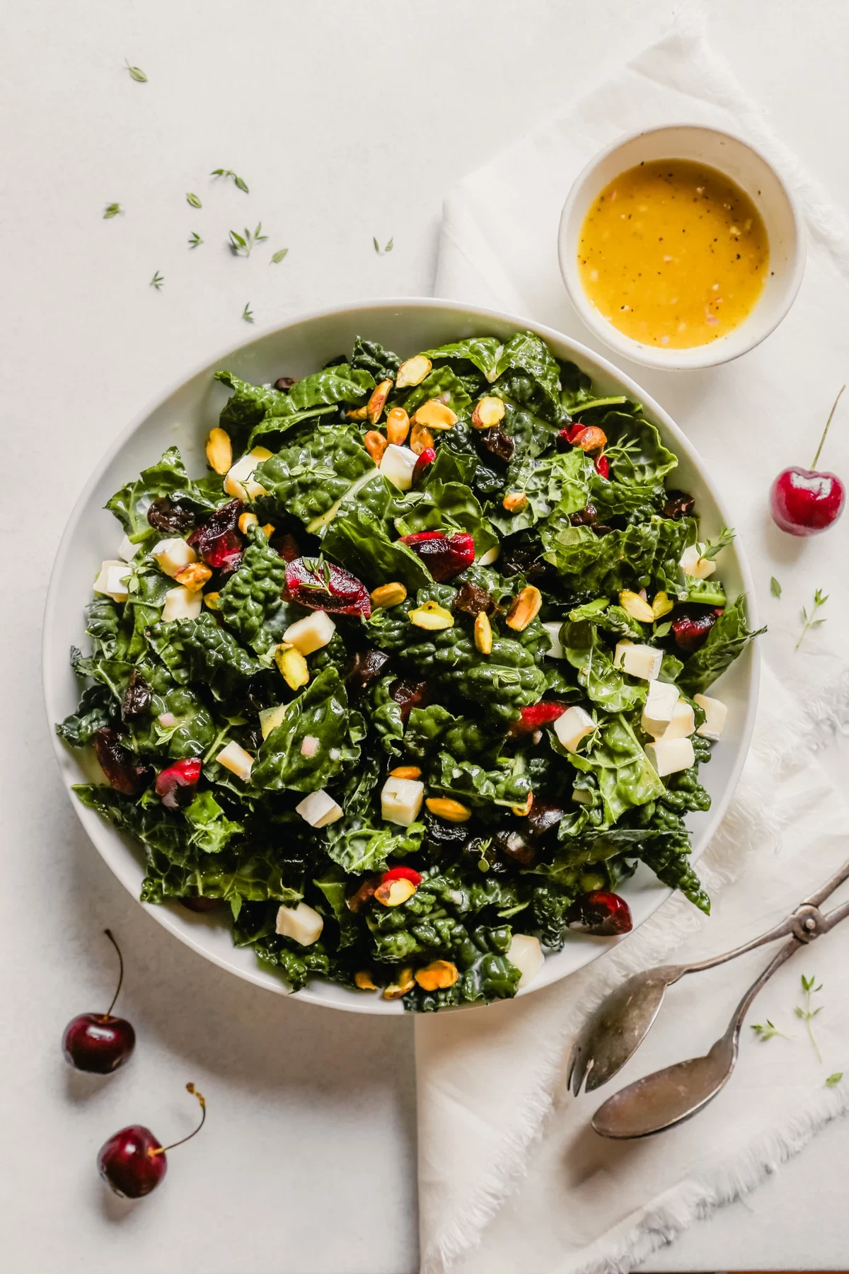 Kale and Pecorino Salad with Black Cherry Balsamic