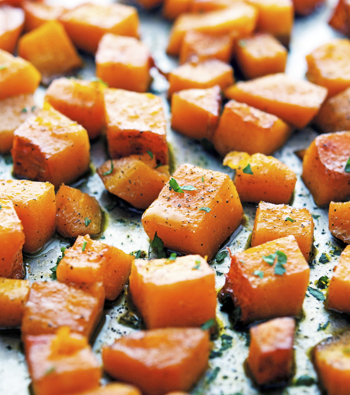 Maple Spice Glazed Roasted Butternut Squash
