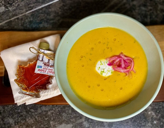 Image of Maple+Sweet Potato Curry Soup