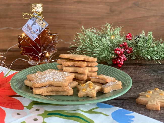 Image of Maple Shortbread Cookies Recipes (w/ Maple Frosting!)