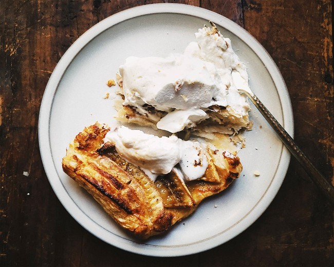 Image of Maple Cardamom Banana Puff Pastries Recipe