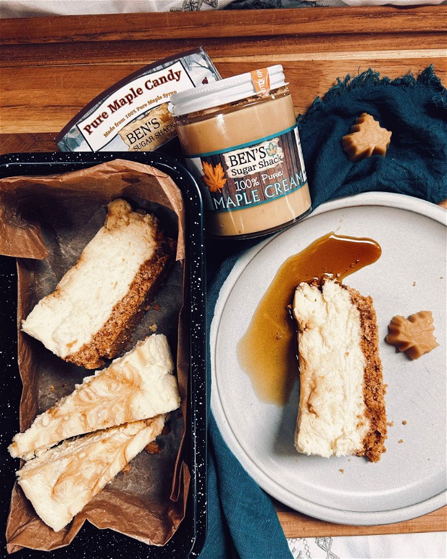Image of Small Batch Maple Cream Cheesecake Recipe
