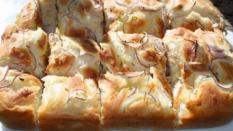 Image of Rosemary,Shallot, Focaccia with Coratina Extra Virgin Olive Oil