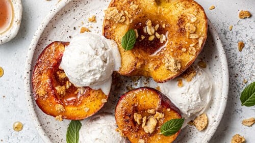 Image of Sauteed Peaches with Espresso Mascarpone