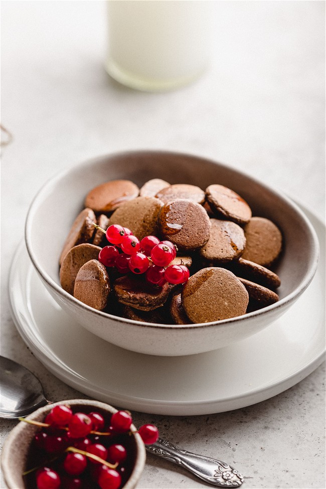 Image of Mini pancakes de chocolate saludables