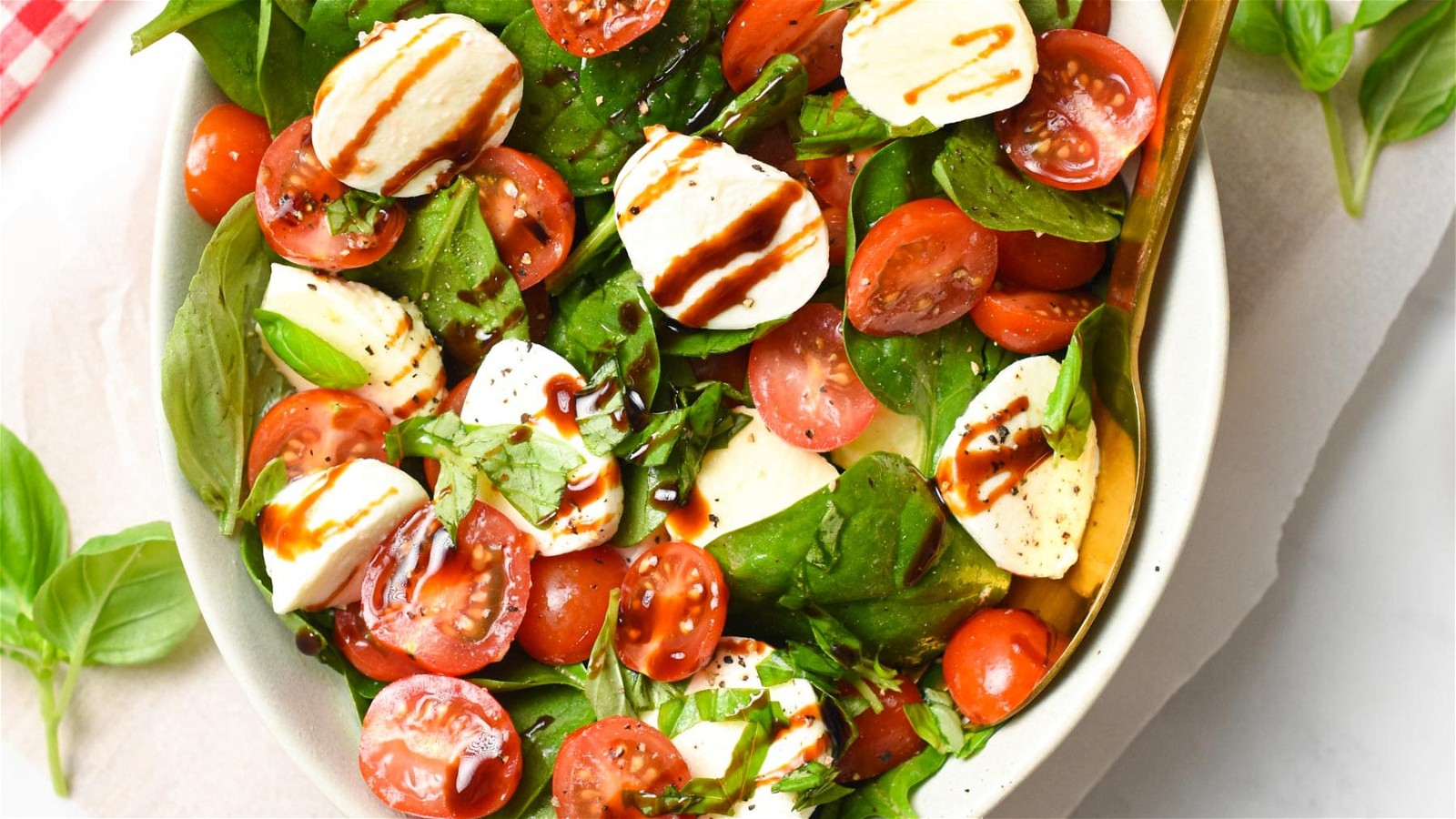 Image of Spinach Caprese Salad