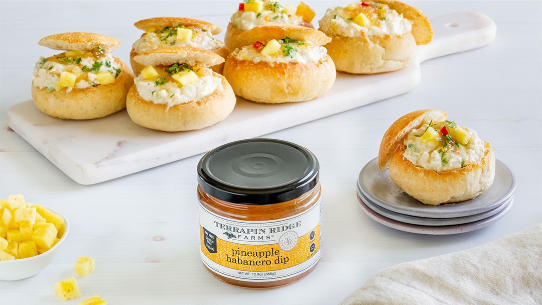 Image of Pineapple Habanero Mini Chicken Salad Bread Bowls