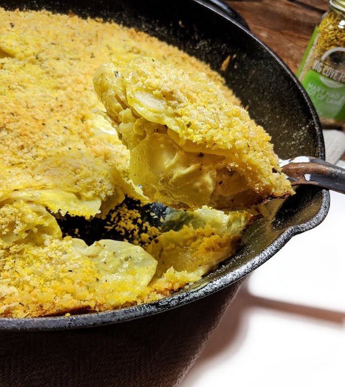 Cast Iron Scalloped Potatoes