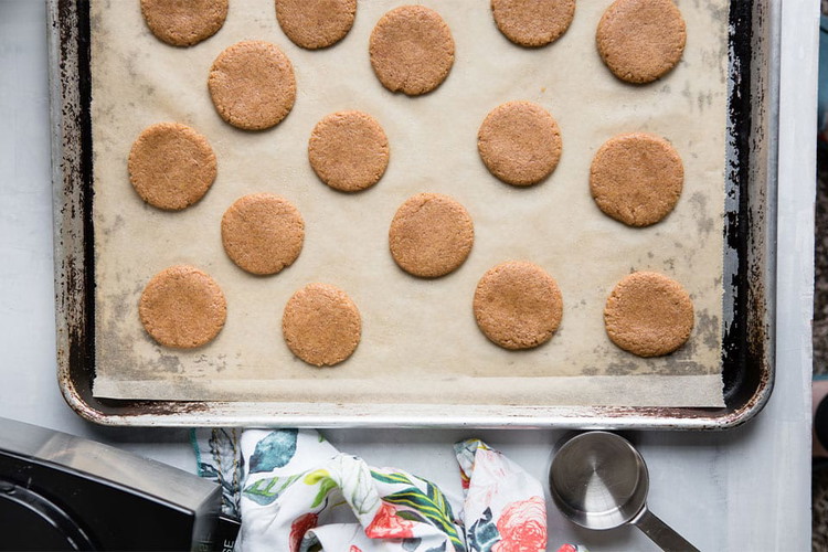 Image of Bake the cookies until slightly golden, about 10 to 12 minutes. Let them cool completely before removing them from the pan.