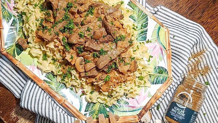 Porcini Beef Stroganoff