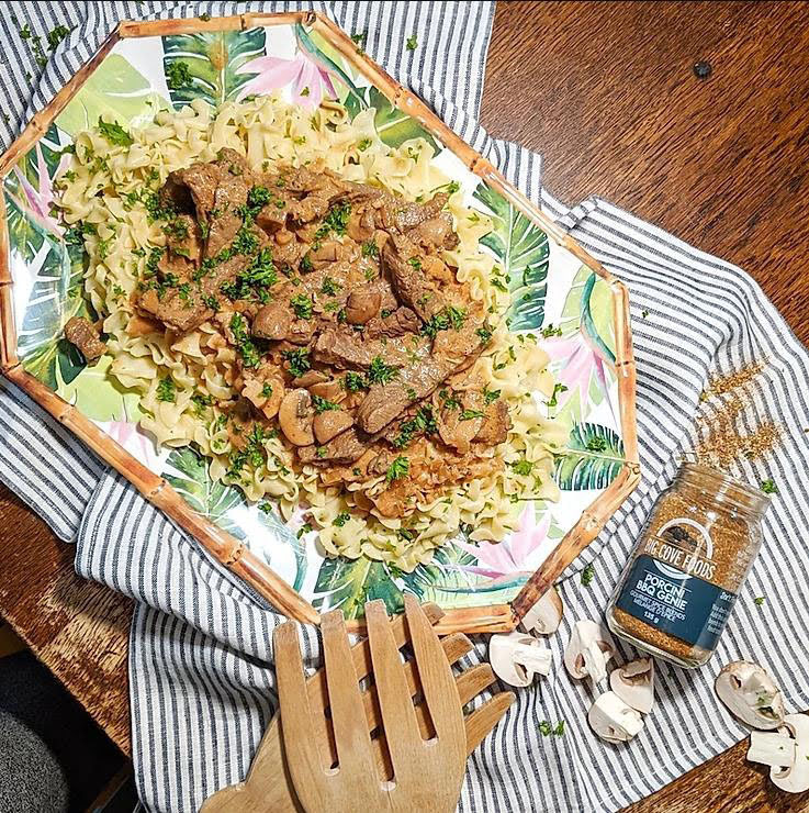 Porcini Beef Stroganoff
