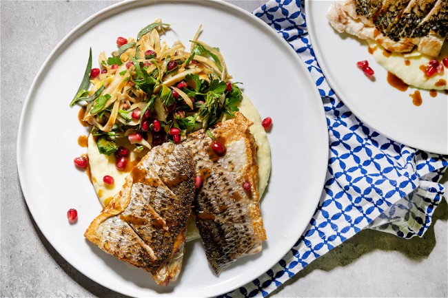 Image of Pomegranate and Fennel Branzino
