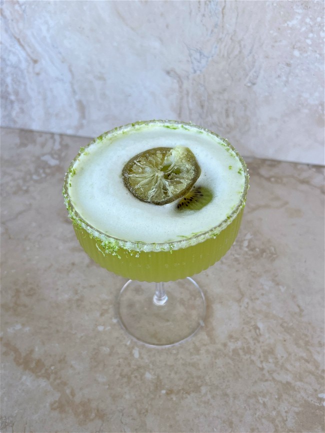 Image of Kiwi Lime Gin Sour Mocktail