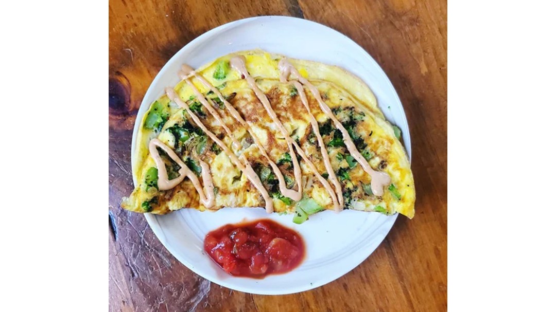 Image of Omelet with Harissa Aioli Squeeze