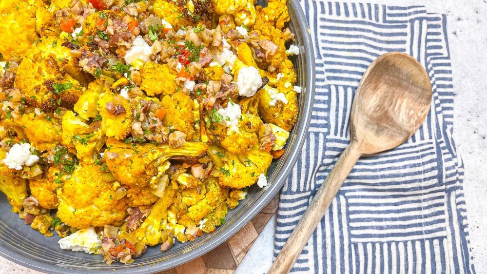 Curry and Olive Oil Roasted Cauliflower Olive My Pickle