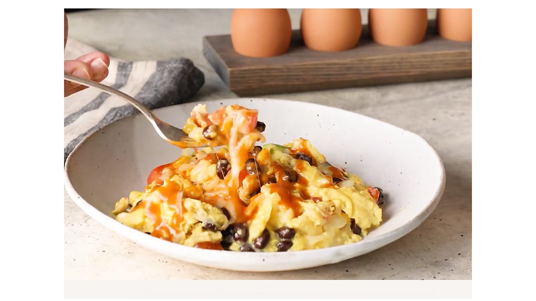Image of Huevos Rancheros Omelet with Spicy Chipotle