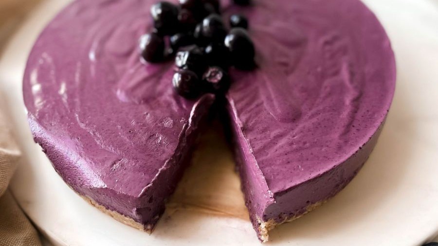 Image of Immunity boosting Elderberry Cheesecake