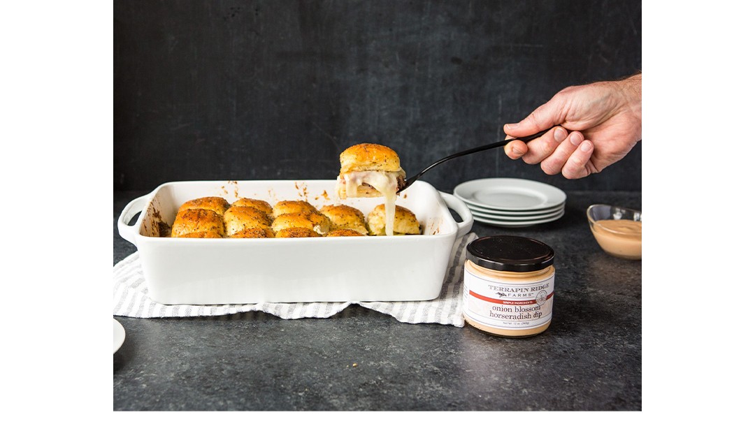 Image of Cheesy Corned Beef Sliders