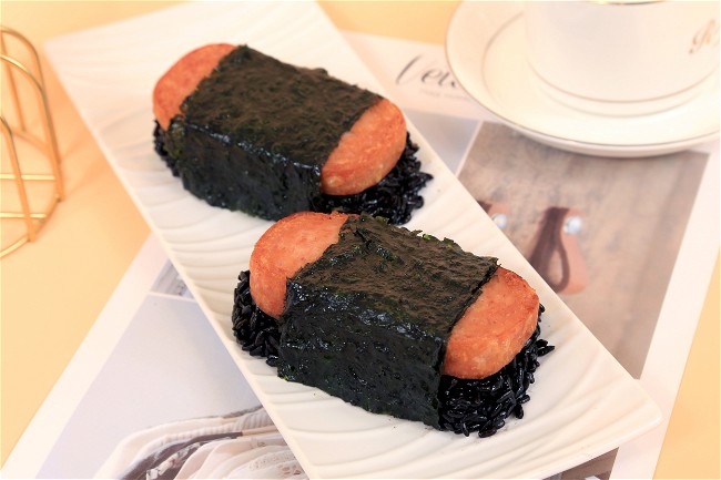 Image of Black Rice Spam Musubi